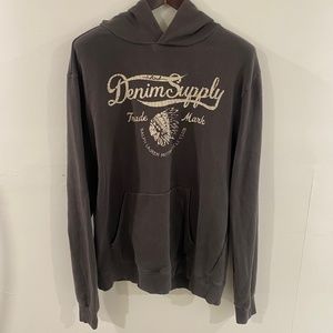 Ralph Lauren Denim & Supply Vintage Graphic Hooded Sweatshirt XL